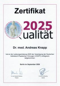 VDÄPC – Vereinigung der Deutschen Ästhetisch-Plastischen Chirurgen - Dr. Knapp